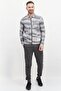 Men Full Zip Micro Dot Windbreaker Jacket, Black - 3