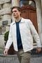 Men's Shirt Collar Leather Stone Jacket