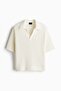 Loose Fit Rib-knit polo shirt