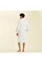 Derin Bamboo Unisex Bathrobe Beyaz-Beige - 4