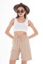 Women's Rope Detailed Sofia Linen Shorts 250007   - - 3