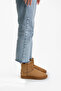 Women's Tan Mini Suede Boots with Fur Inside and Ankle Short Boots Sole Winter Boots - 6