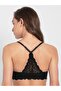 Low Neckline Front Open Bra 1815-01 Black - 3