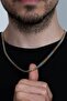 Yellow White Crushed Flat Snake Model Steel Unisex Necklace Eck41 - 6