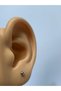 Single Silver Color Men's Ball Earrings - Single Piece