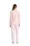 17108 Women's Pink Long Sleeve Round Neck Pajama Set - 3