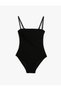Basic Swimsuit with Detachable Straps - Covered Textured - 6