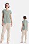 33554 Women's Green Half Sleeve Pajamas Set - 2