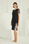 Brode Lace Nightgown with Slit and Collar Detail - 3
