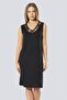 Women's Black Lace V-Neck Nightgown 3285