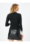 High Collar Long Sleeve Knitwear Sweater - 4