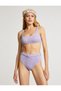 Bikini Top Textured U-Neck Thick Straps - 4