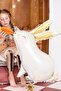80 cm Gold Eared Rabbit Foil Balloon - 3