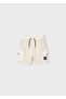 Boy's Pocketed Combed Cotton Shorts Beige - 2