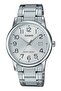 Silver Color Men's Wristwatch with Calendar