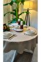 Aura Round Tablecloth Beige - 7