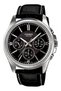 Case Silver Cord Black Color Men's Wristwatch