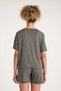 100% Cotton Smoked Military Color Premium Quality Shorts T-Shirt Women's Pajama Set - 6