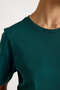 100% Cotton Green Color Premium Quality Shorts T-Shirt Women's Pajama Set - 7