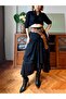Premium Cotton Seersucker Flounce Ruffle Asymmetrical Long Summer Skirt
