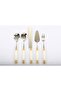Gold Color 5 Piece Porcelain Serving Set