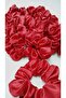 10-Piece Elastic Bagel Red Satin Buckle Women's Henna and Engagement for Wedding - 3
