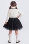 Flocked Printed Tulle Ball Gowns with Bolero Girls' Dress - 4