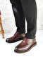 Genuine Leather Brown Men's Classic Shoes - 7
