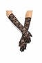 Medium Size Black Lace Long Gloves - 2