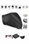 KAWASAKI VERSYS 1000S LOCK COMPATIBLE MOTORCYCLE TARPAULIN -BLACK - 3