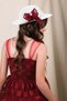 Hat and Gipeli Girl's Dress Mnk0609 Bordo - 3