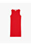Ribbed Cotton Dress with Window Detail
