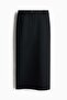 Twill pencil skirt