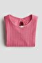 Textured jersey top