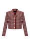 Padded Plaid Patterned Jacket - 6