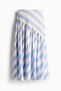 Draped lyocell-blend skirt