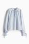 Tie-detail cotton blouse