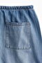 Denim drawstring trousers - 2