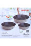 MIDAS,Round Ovenware,Set 3pcs,20,24,28cm,Cast Aluminum with Ecolon Coating,Warm Marble Color