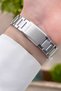 Silver Color Women's Wristwatch with Black Cord - 6