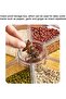 6-Grid Rotating Rice & Grain Dispenser, 5KG Moisture-Resistant Storage Box with Lid for Kitchen - 5