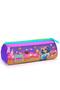 Kids Lilac Turquoise Ice Cream and Anime Pattern Three Compartment Pencil Bag 22089