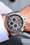 Exclusive All Functions Active, Calendar, Steel Bracelet Coffee Dial Men's Wristwatch