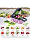 SNIFITAR Vegetable Chopper, Pro Onion Chopper, 14 in 1Multifunctional Food Chopper, Kitchen Vegetable Slicer Dicer Cutter,Veggie Chopper With 8 Blades,Carrot and Garlic Chopper With Container (Grey) - 5