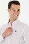 Men's Burgundy Slim Fit Long Sleeve Shirt - 3