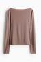 Sheer jersey top