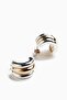 Two-toned hoop earrings - 2