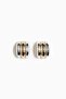 Two-toned hoop earrings