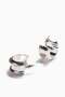 Wide hoop earrings