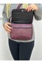 Genuine Leather, Cross Strap, Casual Bag, Women's Shoulder Bag, Burgundy 24*21*7 cm - 3
